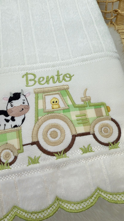 Kit de Toalhas Trator dos Animais
