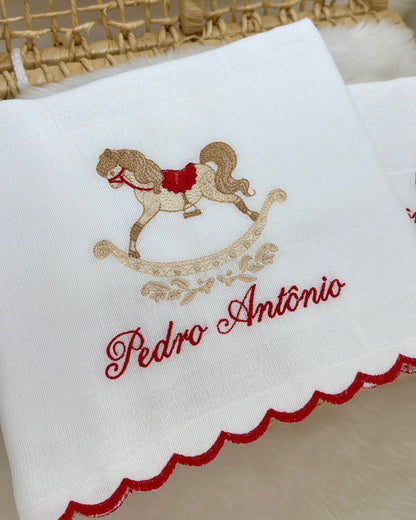 Kit Fraldas Bordadas Cavallino Reale
