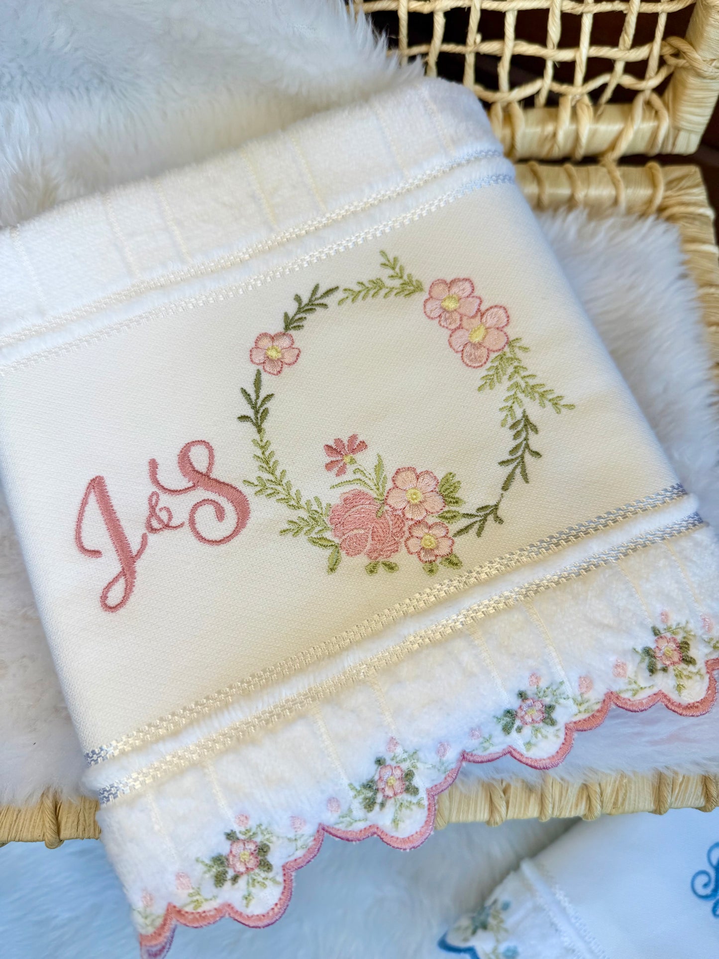 Kit de Toalhas Casal Floral