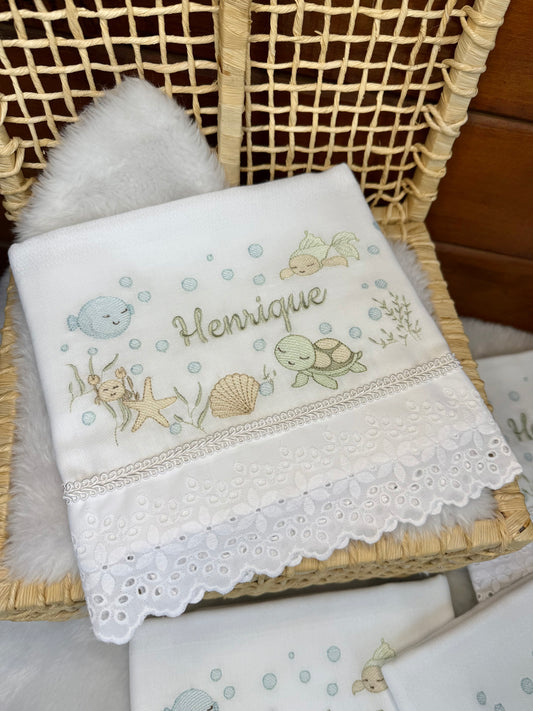 Kit de Fraldas Passeio Fundo do Mar