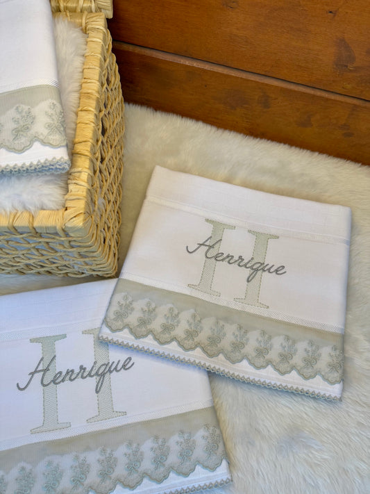 Kit de Fraldas Passeio Alfabeto 3 Peças