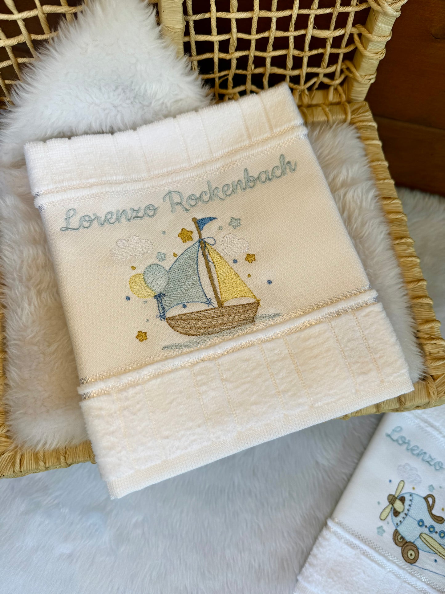 Toalha Escolar Barco